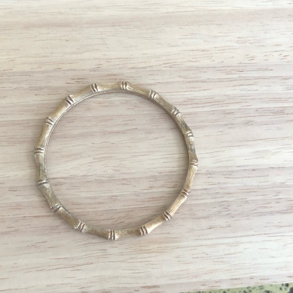 Vintage Boucher Gold Tone Bangle Bracelet